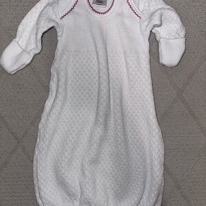 White/pink Paty gown